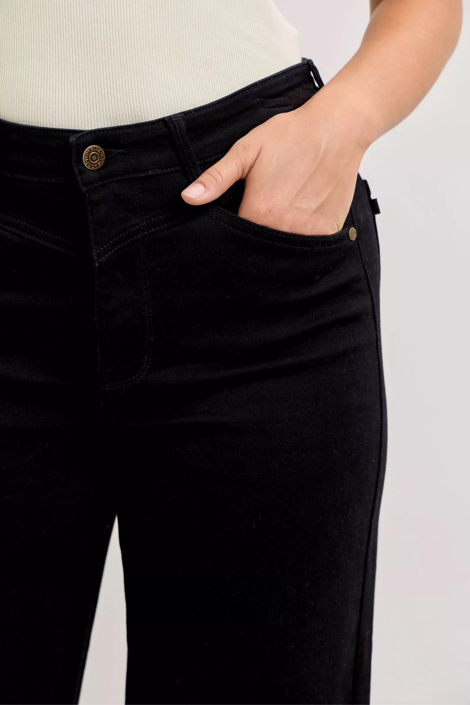Remi Black High Waist Wide Leg Jeans
