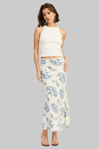 Rosalie Boho Mermaid Maxi Skirt