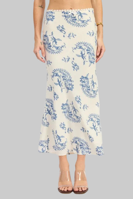 Rosalie Boho Mermaid Maxi Skirt