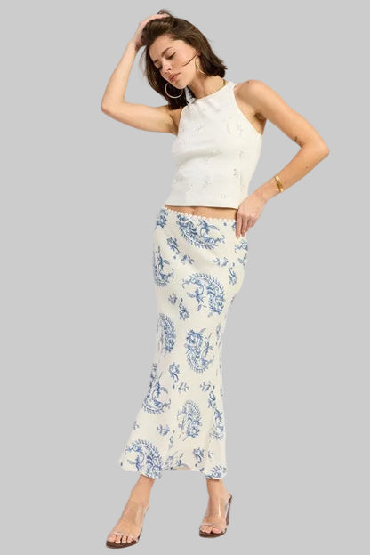 Rosalie Boho Mermaid Maxi Skirt