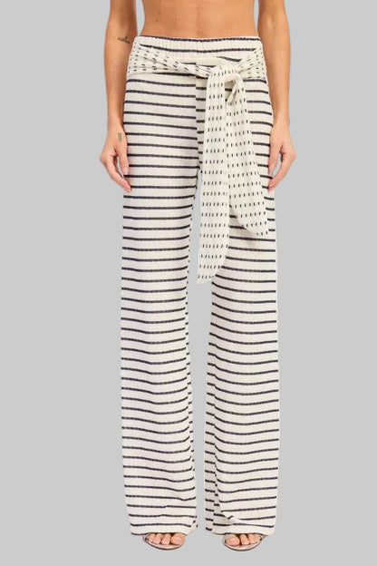Ruth Jacquard Striped Knit Pants