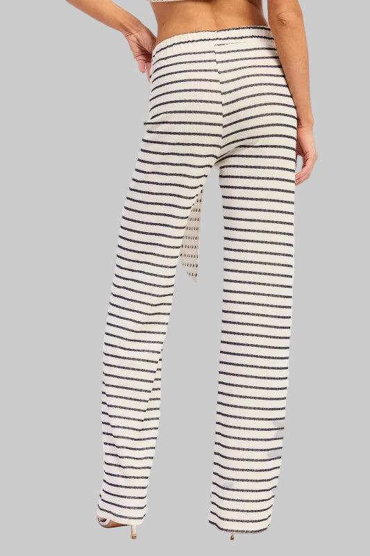 Ruth Jacquard Striped Knit Pants