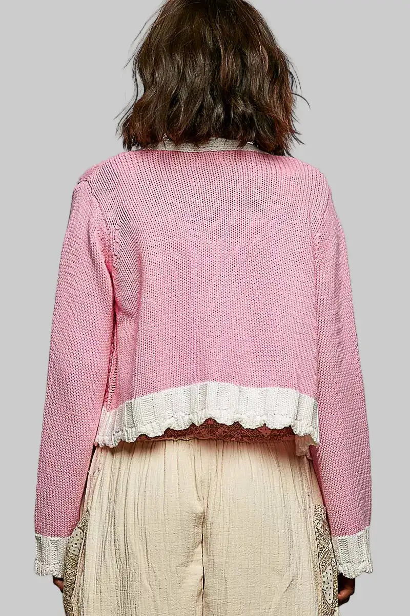 Samantha Cable Knit Cardigan Sweater
