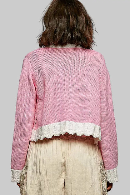 Samantha Cable Knit Cardigan Sweater