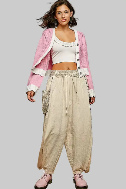 Samantha Cable Knit Cardigan Sweater