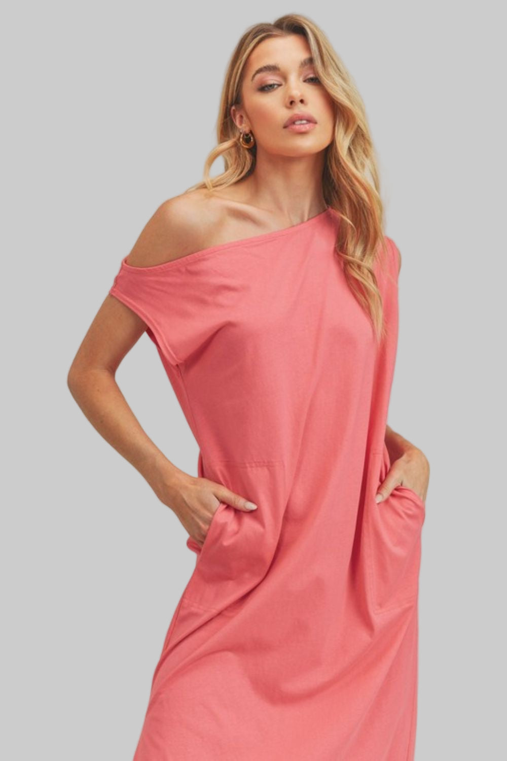 Savannah Bohemian Side Slit Round Neck Sleeveless Midi Dress