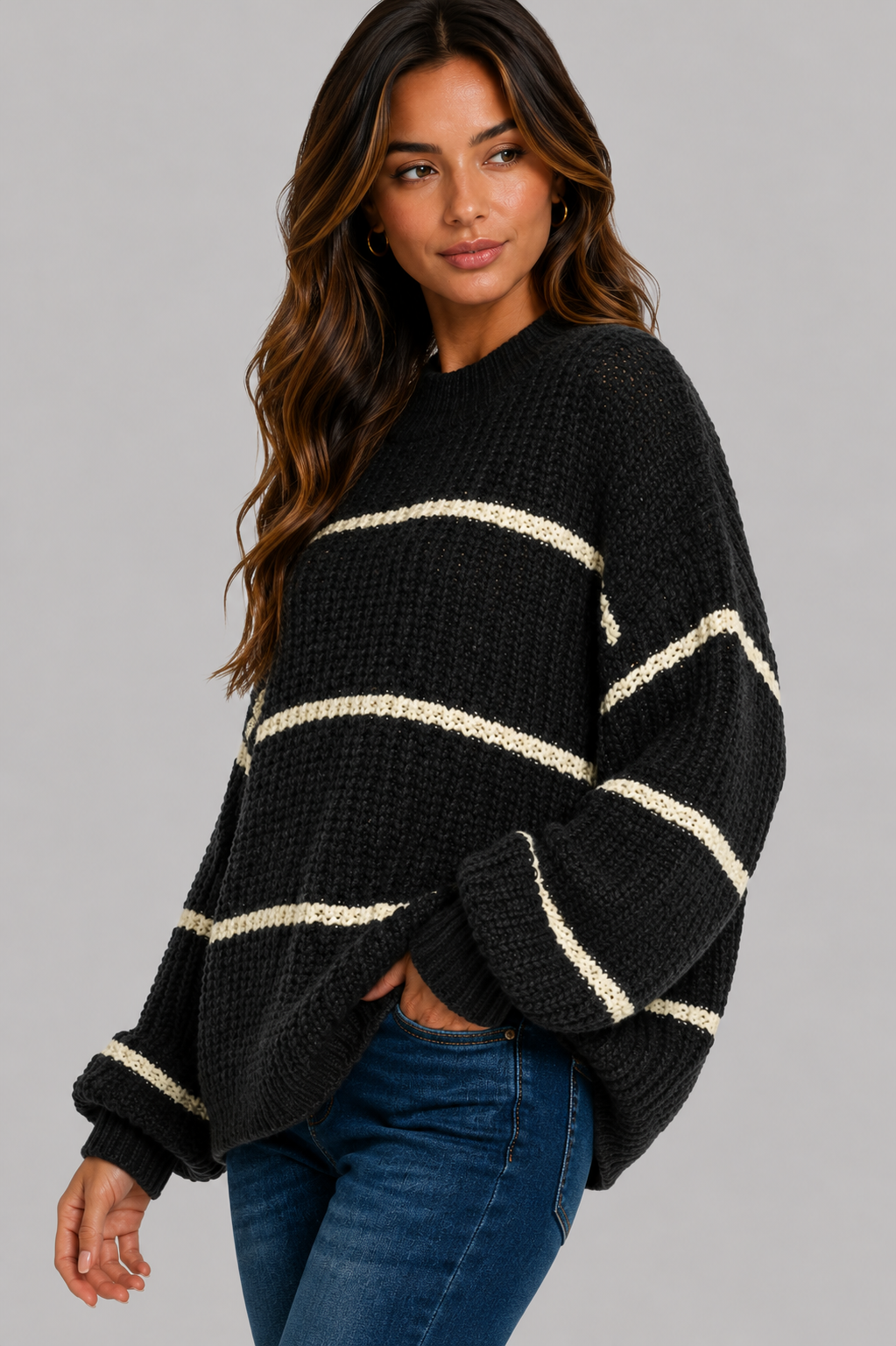Skyla Oversize Striped Sweater