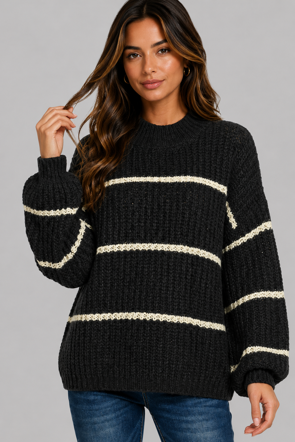Skyla Oversize Striped Sweater