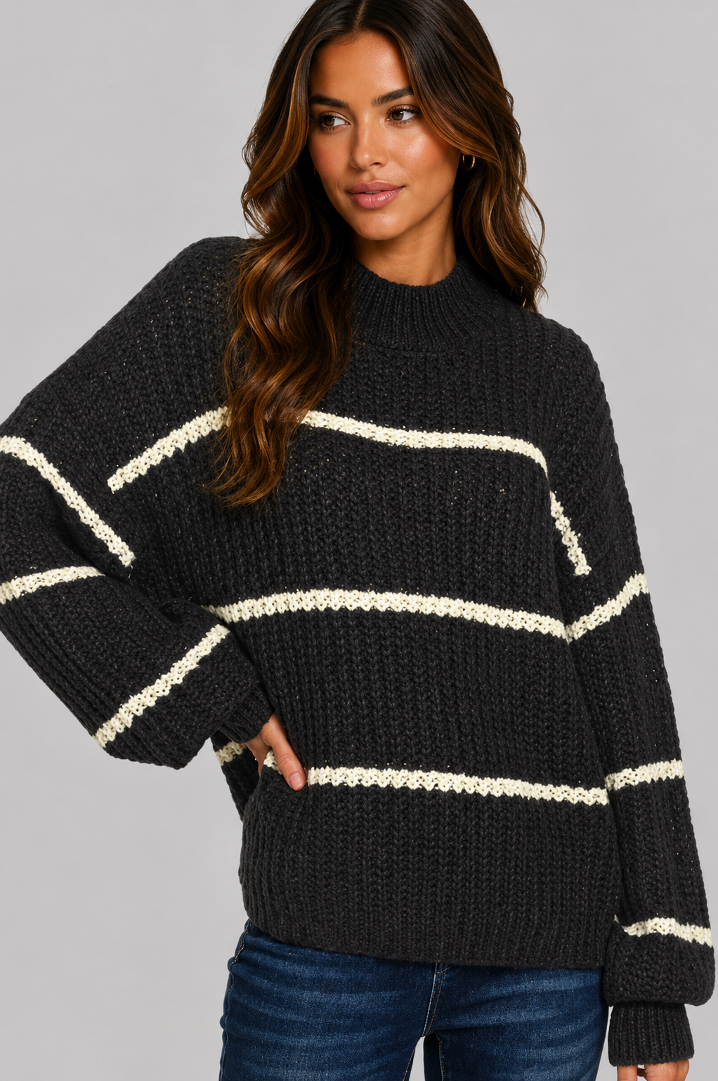 Skyla Oversize Striped Sweater