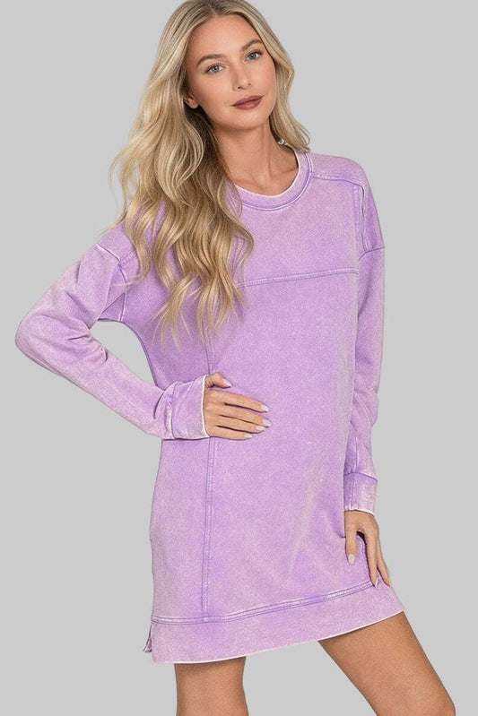 Sophie Terry Lavender Sweatshirt Dress