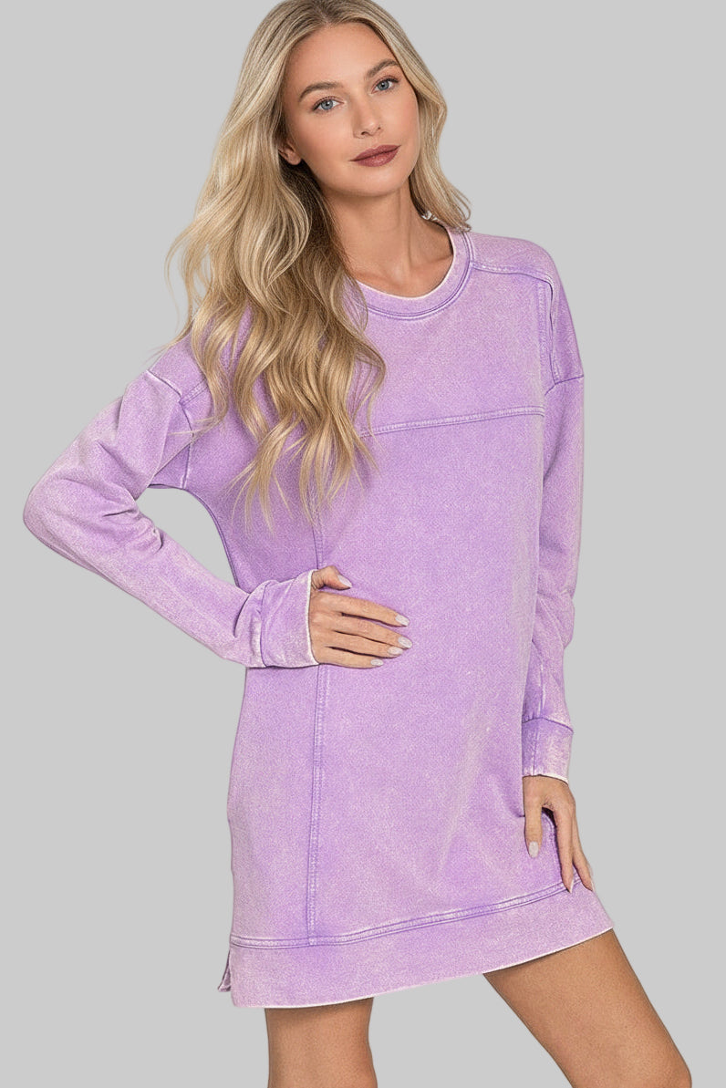 Sophie Terry Lavender Sweatshirt Dress