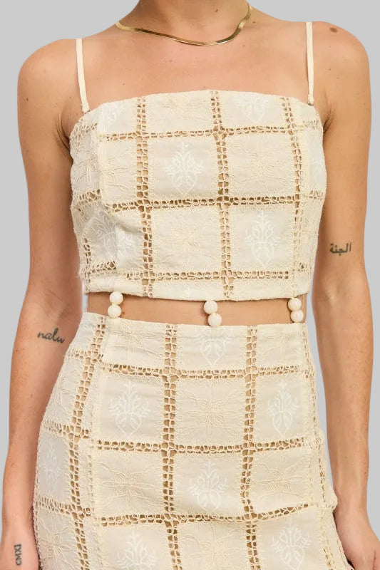 Summer Boho Crochet Mini Dress