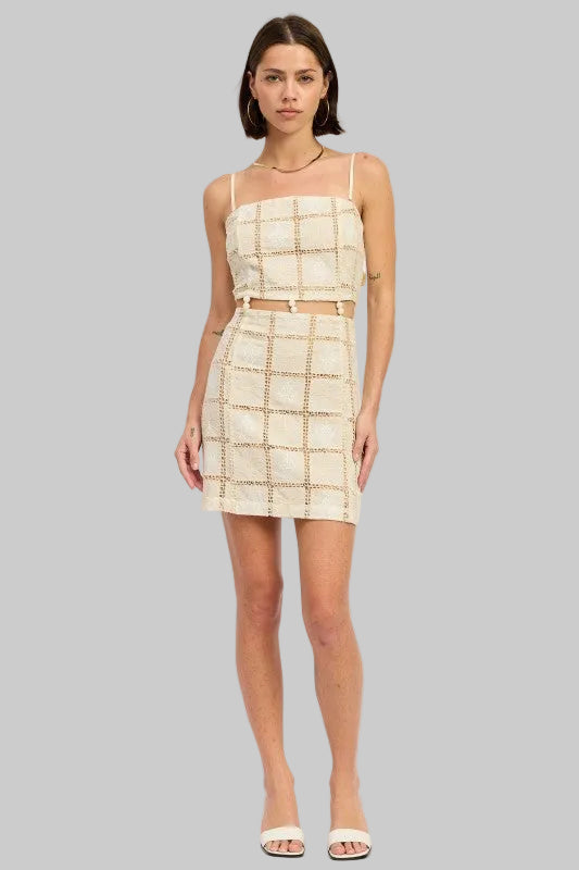 Summer Boho Crochet Mini Dress