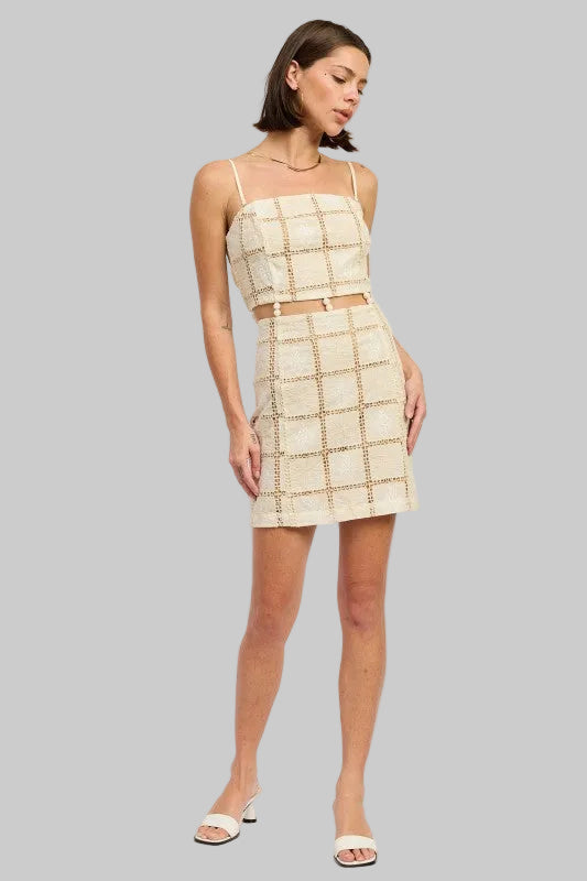 Summer Boho Crochet Mini Dress