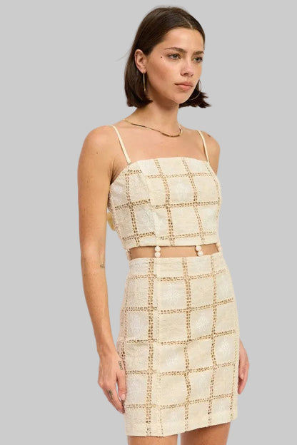 Summer Boho Crochet Mini Dress