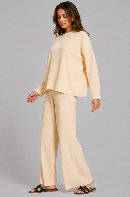 Tessa Ribbed Sweater Top & Pants Set