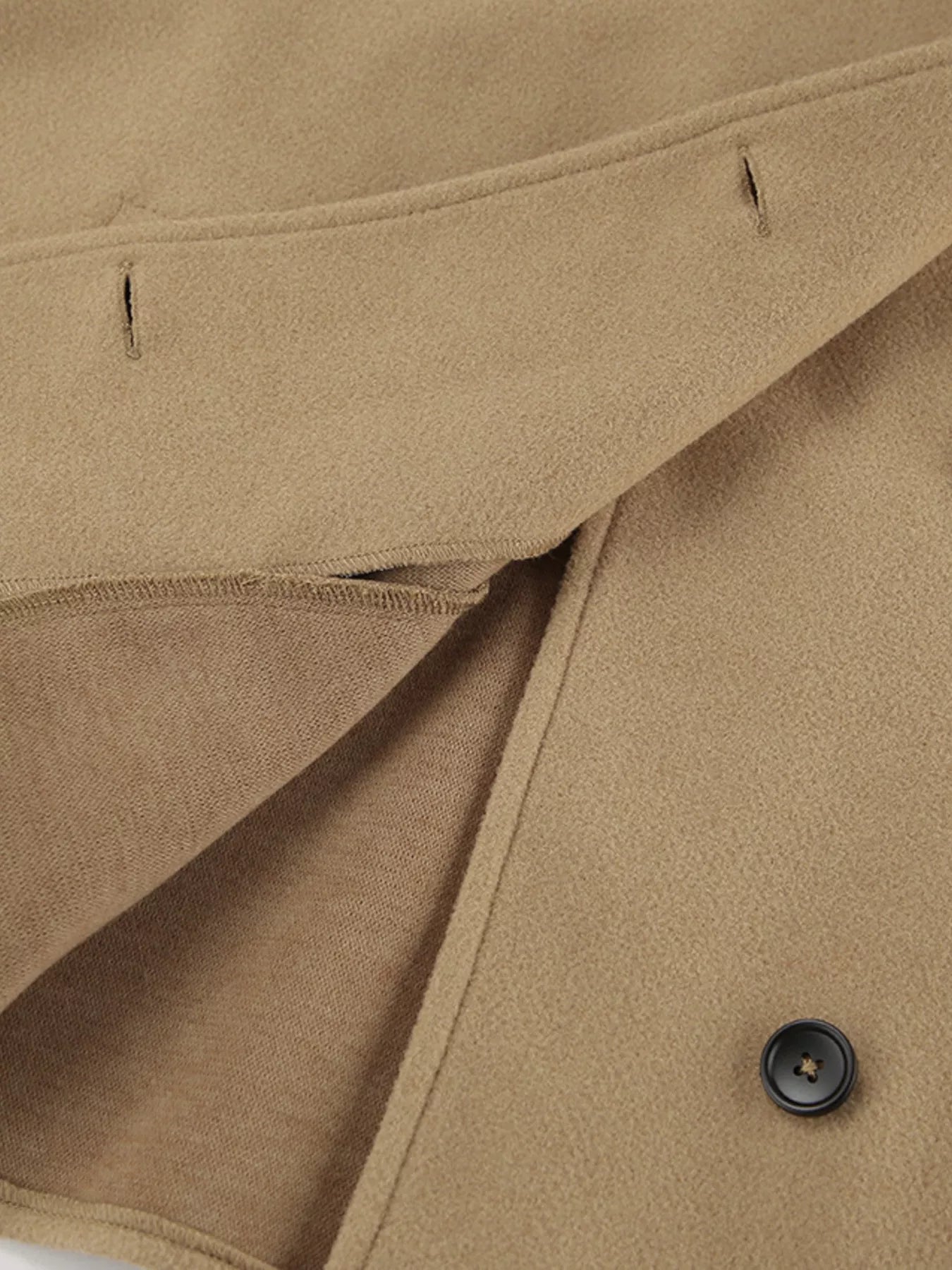 Tilly Oversized Lapel Collar Button Down Coat