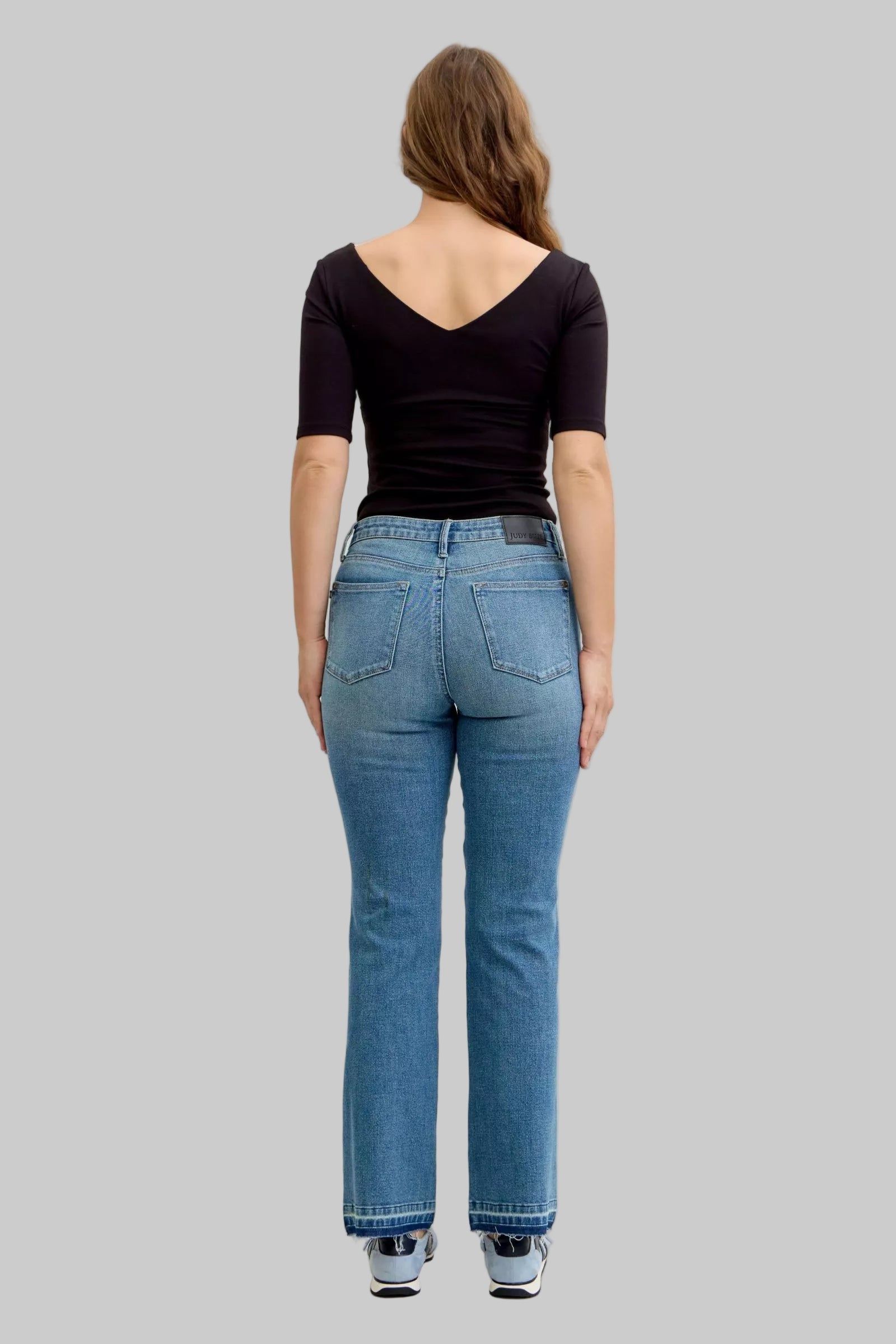 Vicki Mid Rise Slim Bootcut Tummy Control Jeans