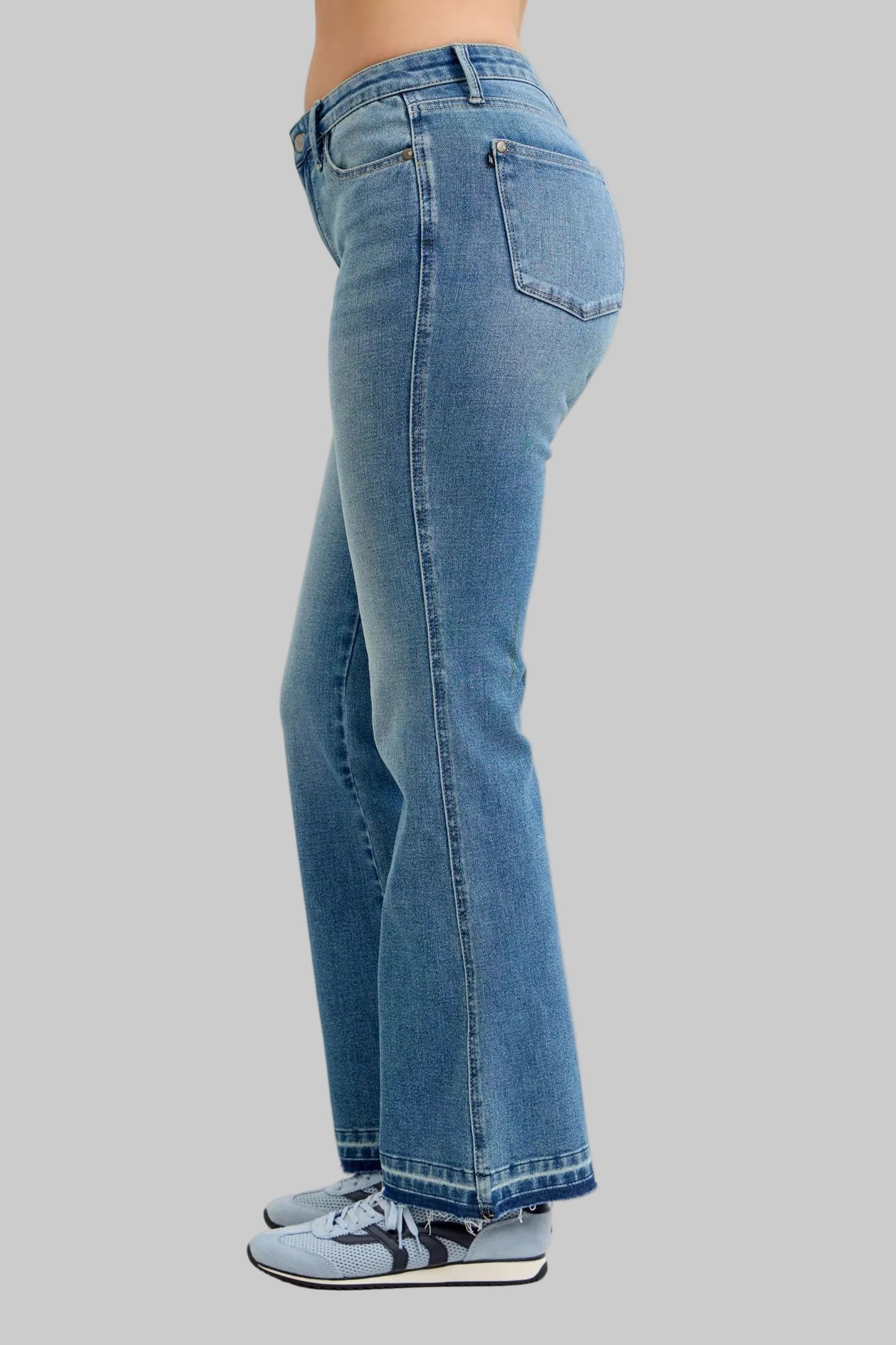 Vicki Mid Rise Slim Bootcut Tummy Control Jeans