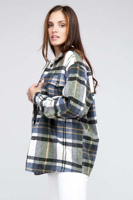 Bohemian Plaid Cozy Oversized Flannel Shirt