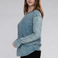 Bohemian Washed Baby Waffle Long Sleeve Top