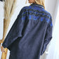 Bohemian Plaid Aztec Printed Button Down Long Sleeve Shirt Jacket