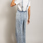 Bohemian Denim Washed Tie Dye Tencel Jumpsuit