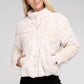 Bohemian Plush Fluffy Zip-Up Sweater Jacket