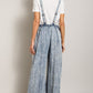 Bohemian Denim Washed Tie Dye Tencel Jumpsuit