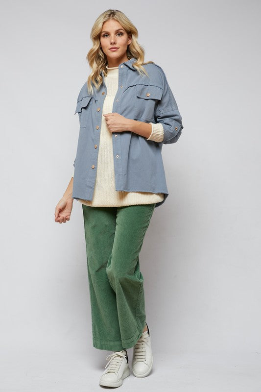 Bohemian Rock and Roll Sequin Long Sleeve Button Down Jacket