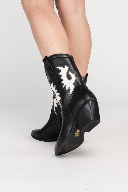Bohemian Giga Western High Ankle Boots
