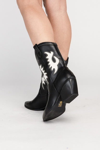 Bohemian Giga Western High Ankle Boots