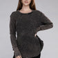 Bohemian Washed Baby Waffle Long Sleeve Top