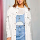 Bohemian Multi Color Rock & Roll Fringed Hem Detail Shirt