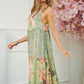 Bohemian Full Skirt Floral Patten Midi Long Dress