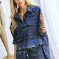 Bohemian Plaid Aztec Printed Button Down Long Sleeve Shirt Jacket