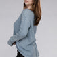 Bohemian Washed Baby Waffle Long Sleeve Top