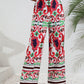 Bohemian Paisley Printed High-Rise Wide Leg Pants