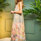 Bohemian Full Skirt Floral Patten Midi Long Dress