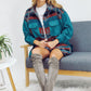 Bohemian Plaid Aztec Printed Button Down Long Sleeve Shirt Jacket