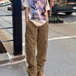 Women’s Loose Fit Low Rise Trendy Cargo Pants
