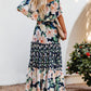 Summer Floral Printed Off the Shoulder Maxi Dress