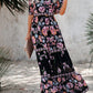 Summer Floral Printed Off the Shoulder Maxi Dress