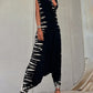 SALE Medium Bohemian Harem Tie Die Sleeveless Wrap Jumpsuit