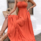 Courtney Boho Spaghetti Strap Cutout Tie Back Maxi Dress