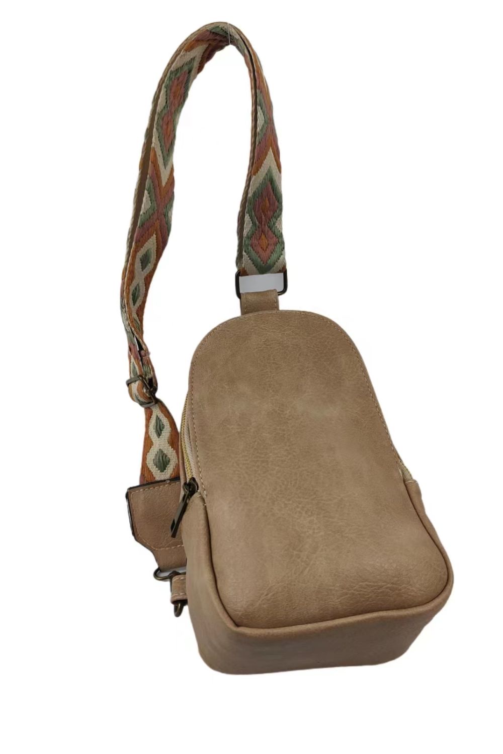 Bohemian Adjustable Strap PU Leather Sling Bag