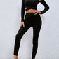 Bohemian Flirty Crisscross Knit Top and Leggings Set