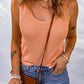 Sleeveless Waffle Knit Scoop Neck Tank Top