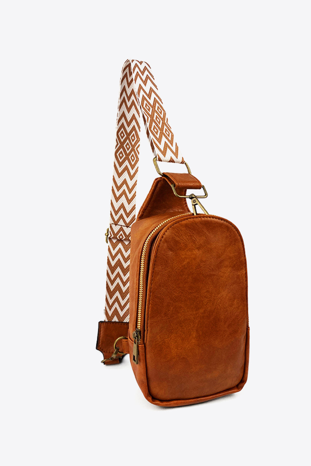 Bohemian Adjustable Strap PU Leather Sling Bag
