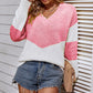Bohemian Ribbed Mock Neck Lantern Sleeve Sweater Dress